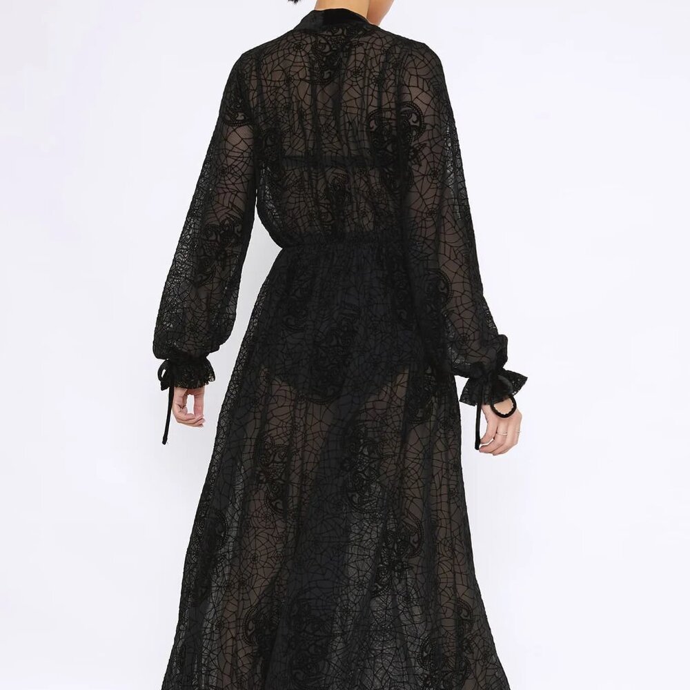 WEBS AND WINGS MAXI ROBE - Picture 2 of 5